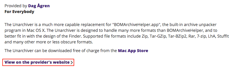 download the unarchiver mac free